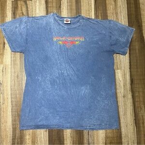 Harley-Davidson Vintage Blue Tee with Logo